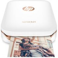 [아마존베스트]HP Sprocket Portable Photo Printer, X7N07A, Print Social Media Photos on 2x3 Sticky-Backed Paper - White