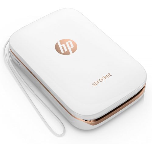  [아마존베스트]HP Sprocket Portable Photo Printer, X7N07A, Print Social Media Photos on 2x3 Sticky-Backed Paper - White