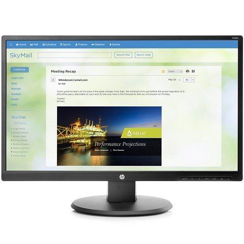  HP-Business-Monitor Newest HP 23.8 Business FHD (1920x1080) LED Backlight Monitor with 2 Integrated Speakers, Tilt and Full Direct Mount - HDMI VGA DVI Connectivity