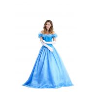 HPChoice Womens Classic Beauty Fairytale Princess Long Dress Gown Cinderella Party Performance Costume
