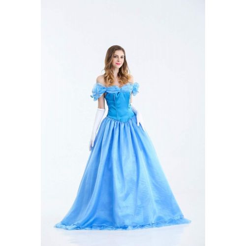  HPChoice Womens Classic Beauty Fairytale Princess Long Dress Gown Cinderella Party Performance Costume