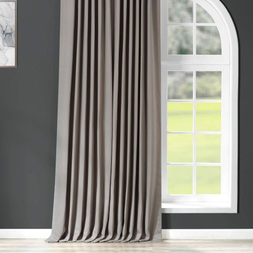  HPD Half Price Drapes Half Price Drapes BOCH-174402-96-DW Extra Wide Blackout Curtain, 100 x 96, Neutral Grey