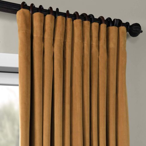  HPD Half Price Drapes VPCH-VET160401-120 Signature Doublewide Blackout Velvet Curtain,Reflection Grey,100 X 120