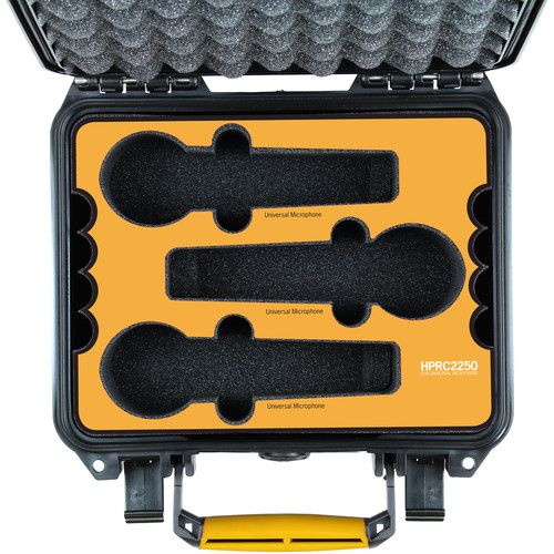  HPRC HPRC2250 Universal Hard Case for 6 Handheld Microphones