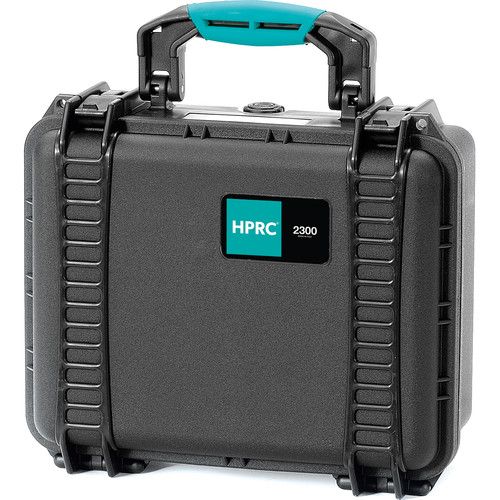  HPRC 2300F Hard Case with Foam (Black with Blue Handle)