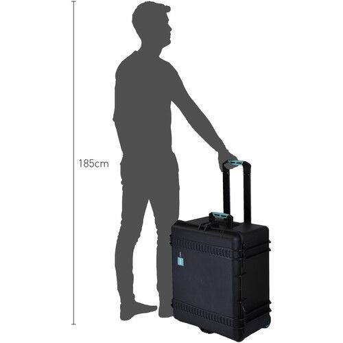  HPRC 2730 Wheeled Hard Case (Black with Blue Handle)