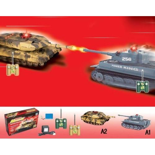  Hq iPlay RC Battling Tanks -Set of 2 Full Size Infrared Radio Remote Control Battle Tanks - RC Tanks