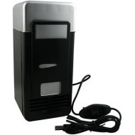[아마존베스트]Mini PC USB Fridge, HQF Portable USB Beverage Drink Cans Fridge USB Powered Cooler & Warmer Car Refrigerator for Cold/Hot Beverage Drinks (Black)