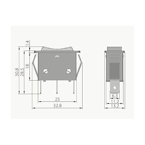  HQRP 3-Pin 3-Way Push Button Switch Compatible with INTEX 70110 SF60110 SF70110 Pool Pump 16A 125V