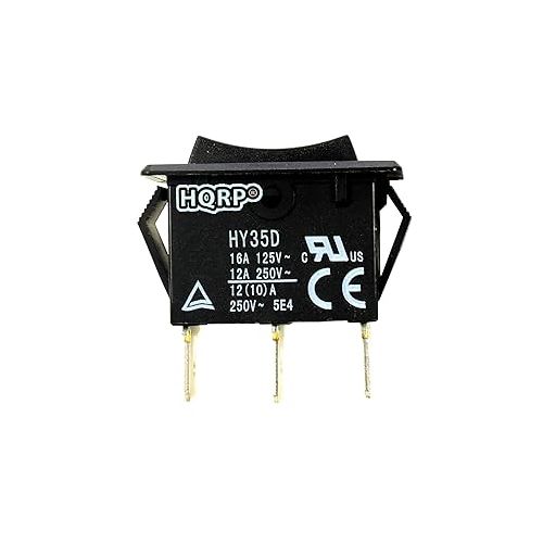  HQRP 3-Pin 3-Way Push Button Switch Compatible with INTEX 70110 SF60110 SF70110 Pool Pump 16A 125V