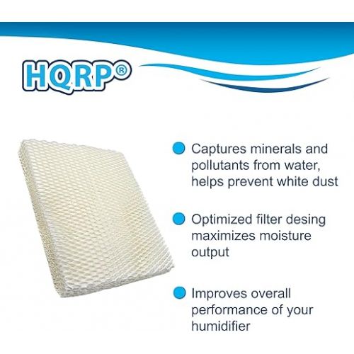  HQRP 2-Pack Wick Filter Compatible with Vornado MD1-0034 Replacement EV100, EV200, EVDC300, EVDC500, Evap2, Evap40 Evaporative Humidifiers