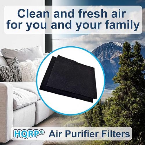  HQRP 2-Pack Activated Carbon Filter Compatible with Vornado MD1-0023 Replacement fits AC300, AC350, AC500, AC550 models