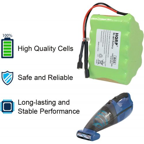  HQRP Battery Works with Shark XB75N SV75-N SV75Z-N SV75C-N SV75SP-N N-Series SV75_N, SV75Z_N, SV75SP_N, SV75N SV7514-N Cordless Pet Perfect Hand Vacuum Euro-Pro Shark-Ninja