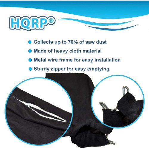  HQRP Dust Bag compatible with Hitachi C12FA C12FCH C12FDH C12FSA C12LC C12LCH C12LDH C12LSH C12RSH C12RSH2 12 Miter Saws, for 2 1/2 dust port