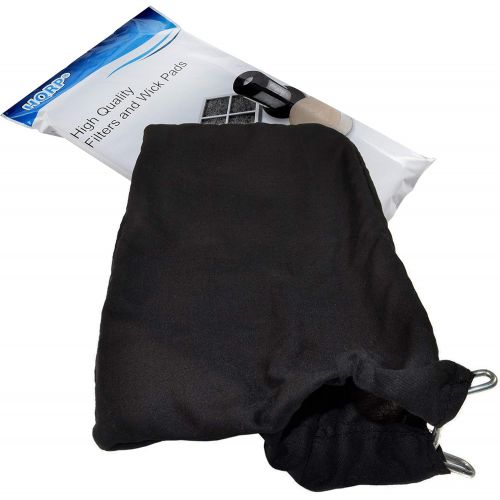 HQRP Dust Bag compatible with Hitachi C12FA C12FCH C12FDH C12FSA C12LC C12LCH C12LDH C12LSH C12RSH C12RSH2 12 Miter Saws, for 2 1/2 dust port