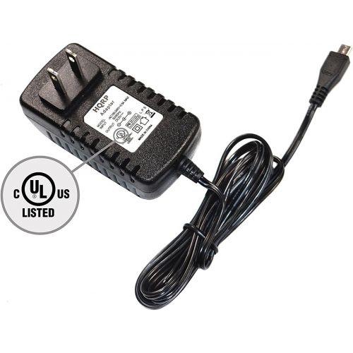  HQRP AC Adapter for Harman/Kardon Onyx Mini Portable Wireless Speaker, Mains Power Wall Supply Cord [UL Listed] Plus HQRP Euro Plug Adapter