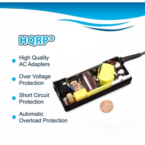  HQRP 24V AC Adapter Compatible with Harman Kardon Sabre SB35 Ultra-Slim Home Entertainment Soundbar with Compact Subwoofer Speaker System Power Supply PSU Cord Adaptor + Euro Plug