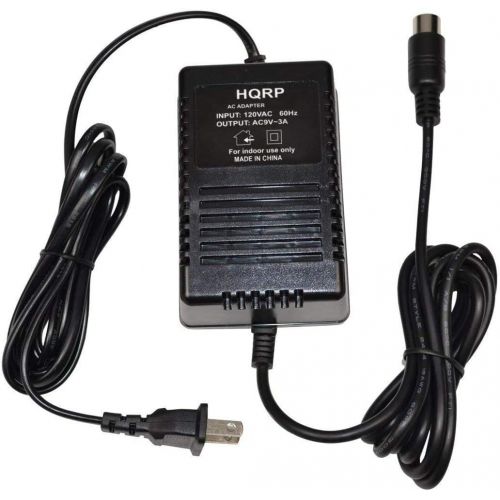  HQRP 9V AC Adapter Compatible with Alesis P4 AC09 25D 4-pin DIN Connector 9V AC Power Supply Replacement QSR DMPro Drum Machine MIDI Data Disk Quadraverb GT Quadraverb Quadraverb 2