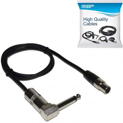  [아마존베스트]HQRP TA4F Mini Connector to 1/4 Right Angle Instrument Cable Works with Line-6 Relay G50 G55 G90 Digital Wireless Guitar System TBP12 Transmitter 98-033-0003