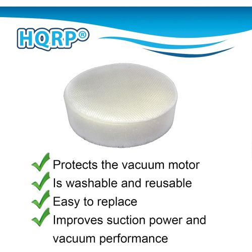  HQRP 3-Pack Foam Filters compatible with Hoover Cyclonic SH20030, Linx BH50010 BH50015 BH50020 BH50030, TaskVac CH20110 Stick & Hand Vacuums, part 410044001 Replacement