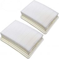 HQRP 2-pack Filters compatible with Hoover FloorMate FH40000, FH40010, FH40010B, FH40030, FH40011B, FH40020TV SpinScrub Hard Floor Upright Vacuum Cleaner, parts 59177051 / 40112050