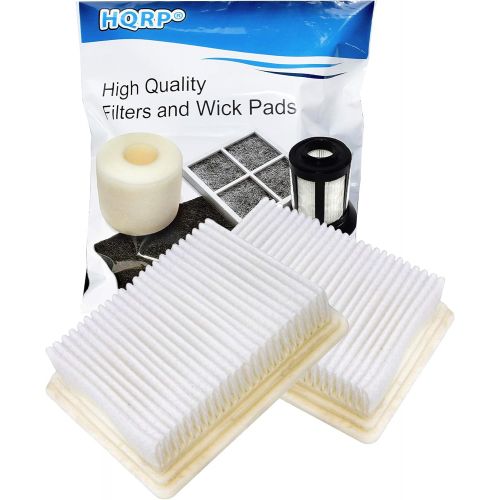  HQRP 2-pack Filters compatible with Hoover FloorMate FH40000, FH40010, FH40010B, FH40030, FH40011B, FH40020TV SpinScrub Hard Floor Upright Vacuum Cleaner, parts 59177051 / 40112050