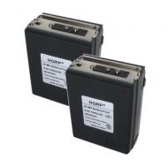 HQRP 2-Pack 1600mAh Battery for Realistic Radio Shack HTX-202 / HTX-404 + HQRP Coaster