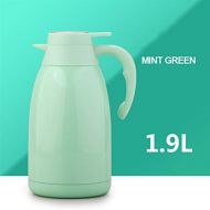 HQSB Isolierkessel, 2L Vakuum Edelstahl Doppelwand Thermoskanne Isolierter Wasserkocher Haushalt Fuer Saft/Milch/Tee/Kaffee (Farbe : Mint Green)