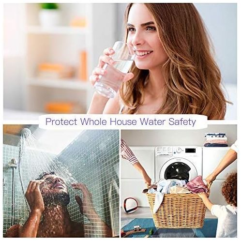  HQUA-TWS-12 Ultraviolet Water Purifier Sterilizer Filter for Whole House Water Purification,12GPM 120V, 1 Extra UV Lamp + 1 Extra Quartz Sleeve