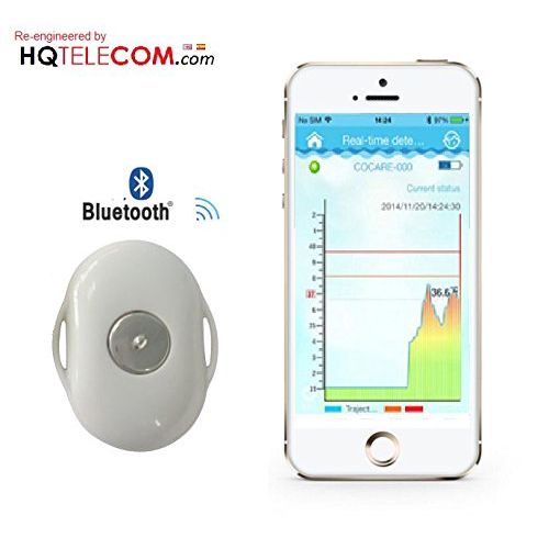  HQteleCOM.com Hqtelecom Digital Thermometer - Bluetooth, Wireless, Works with Iphone App (Free Download)