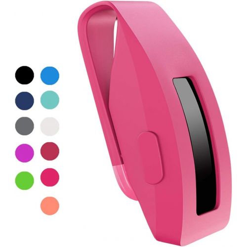  [아마존베스트]HQzon Compatible Clip Replacement for Fitbit Inspire & Fitbit Inspire HR Fitness Tracker, Made of Soft Comfortable Silicone（Clip-Pink）