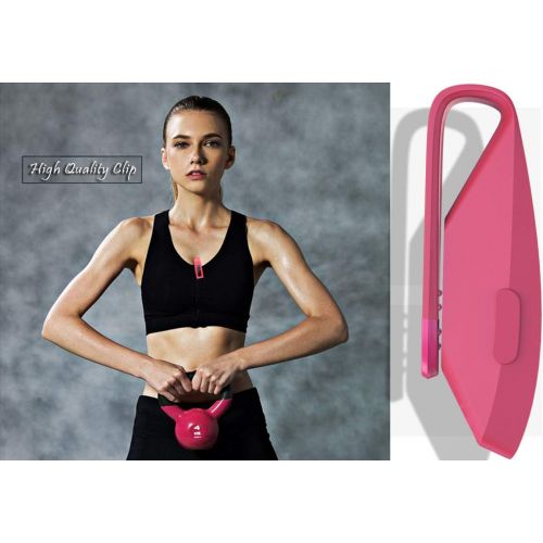  [아마존베스트]HQzon Compatible Clip Replacement for Fitbit Inspire & Fitbit Inspire HR Fitness Tracker, Made of Soft Comfortable Silicone（Clip-Pink）