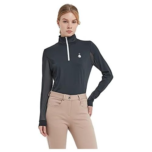  HR Farm Womens Ice Feel Quick Dry Performance Rider Longsleeve Shirt