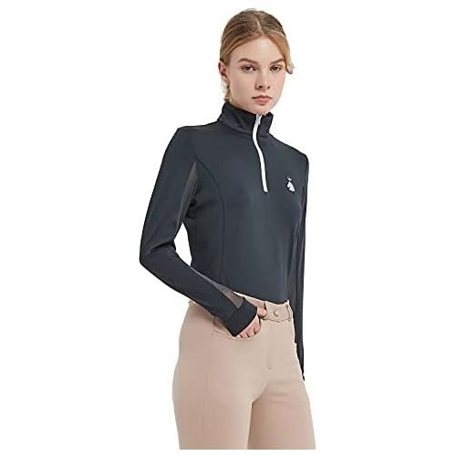  HR Farm Womens Ice Feel Quick Dry Performance Rider Longsleeve Shirt