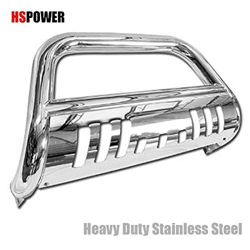  HS Power Chrome HD Heavy Duty Stainless Steel Bull Bar 1999-2007 for Ford F250/F350/F450/F550 Superduty Brush Push Front Bumper Grill Grille Guard