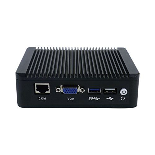  HSIPC Intel Celeron J1900 Quad Core Firewall Barebone Fanless Barebone Nano Box with Multi Lan 4 Nic For Network Security Application,VGA USB RS232(Can add Mini PCIE 3G Card)