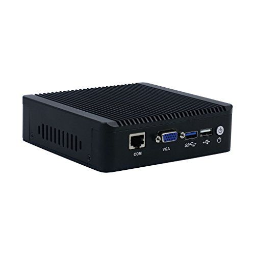  HSIPC Intel Celeron J1900 Quad Core Firewall Barebone Fanless Barebone Nano Box with Multi Lan 4 Nic For Network Security Application,VGA USB RS232(Can add Mini PCIE 3G Card)