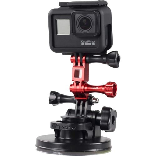  HSU Aluminum Alloy Metal Adjust Arm Straight Joints Mount, Same Direction Straight Joints Mount for GoPro Hero 9/8/7/(2018)/6/5 Black,Session 5/4,Hero 3+,DJI Osmo Action Action Cam