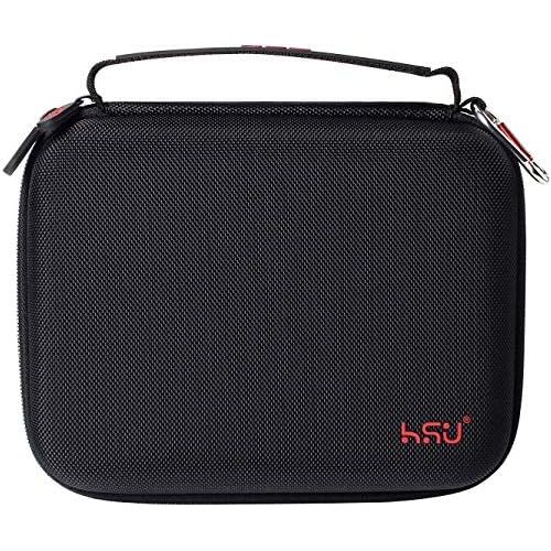  HSU Middle Protective Carrying Case for GoPro Hero 10, 9, 8, Hero 7 Black, Hero 6,5, 4, LCD, Black, 3+, 3, 2 and Accessories, Compact and Safe Action Camera Travel Storage Solution