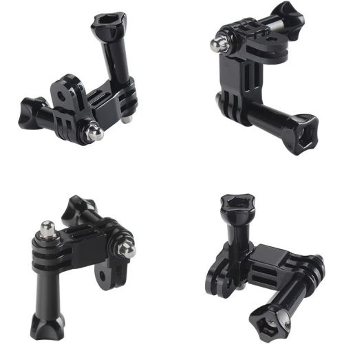  HSU Adjust Arm Straight Joints Mount, Long and Short Vertical Direction Straight Joints Mount for Gopro Hero 10 9 8 7 6 5 4 3 3+ 2 1, AKASO Campark and Other Action Cameras