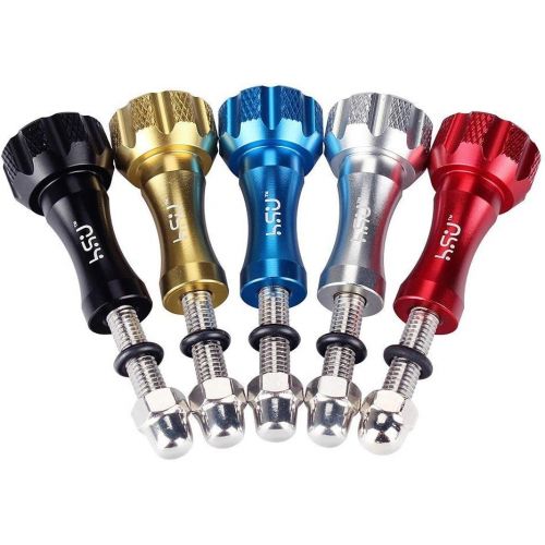  HSU Aluminum Thumbscrew Set + Wrench for Gopro Hero 10,9, (2018),Hero 8,7,6,5,4,3+,3,2,1, Gopro Session, AKASO Campark and Other Action Cameras (Blue)