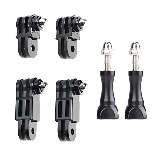  HSU Adjust Arm Straight Joints Mount, Long and Short Same Direction Straight Joints Mount for GoPro Hero 10 9 8 7 6 5 4 3 3+ 2 1, AKASO Campark and Other Action Cameras