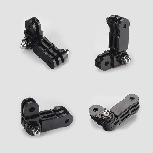  HSU Adjust Arm Straight Joints Mount, Long and Short Same Direction Straight Joints Mount for GoPro Hero 10 9 8 7 6 5 4 3 3+ 2 1, AKASO Campark and Other Action Cameras