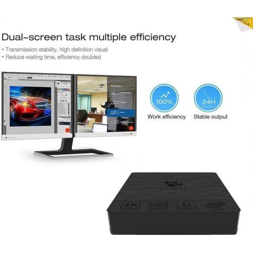  [아마존핫딜][아마존 핫딜] Mini PC Windows 10, HSYPC BT3Pro Windows 10 Mini Desktop Computer Full 4K HD Intel Atom x5-Z8350 Processor 4GB+64G/4K/1000Mbps LAN/HDMI/VGA/Dual WiFi/Smart Mini PC