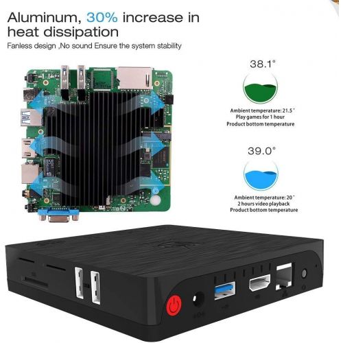  [아마존핫딜][아마존 핫딜] Mini PC Windows 10, HSYPC BT3Pro Windows 10 Mini Desktop Computer Full 4K HD Intel Atom x5-Z8350 Processor 4GB+64G/4K/1000Mbps LAN/HDMI/VGA/Dual WiFi/Smart Mini PC