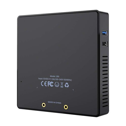  HSYPC Z85 Mini PC, Mini pc Windows 10, 2GB32GB Intel Atom x5-Z8350 (2M Cache, up to 1.92 GHz), HDMI and VGA Ports, Graphics 400, 4K1000M LAN2.4G+5.8G WiFiBT4.0, Support Windows 10,Fa