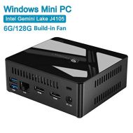 HSYPC Mini PC - Intel Gemini Lake J4105 6G/128G - Desktop Computer (4K Bluetooth WiFi HDMI USB 2.5 HDD SATA, Mini pc windows10) Mini pc Intel, Mini Computer