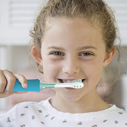  HSYTEK 8er Mini Aufsteckbuersten Kinder Kompatibel mit Philips Sonicare HX6034/33, Weiche und Kleine Buerstenkoepfe fuer Sensible Zahne, Tuerkis