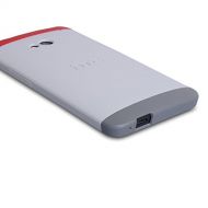 HTC Double Dip Case for HTC M7 - Retail Packaging - Grey/Red
