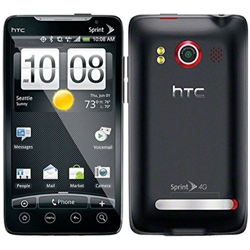 에이치티씨 Sprint HTC Evo 4G Android Cell Phone (Black), Without Contract